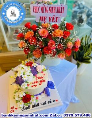 Combo Bánh Kem Và Hoa Tươi 38